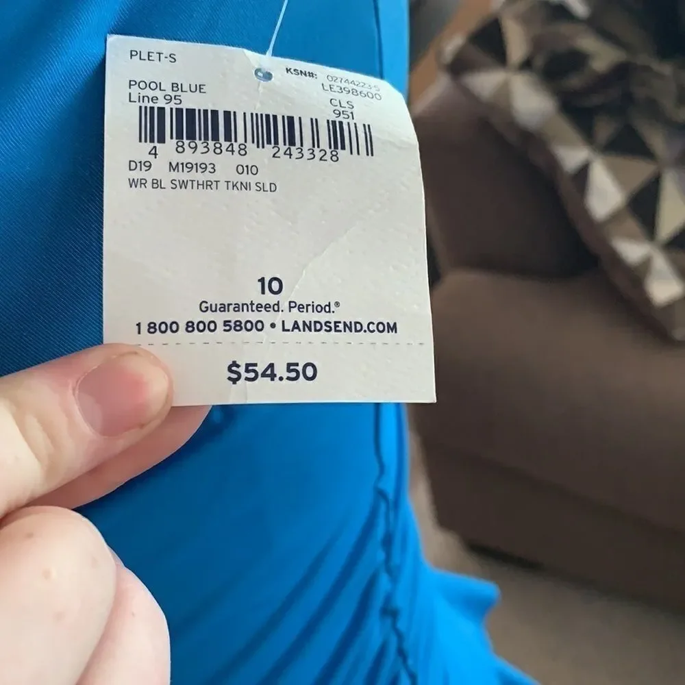 NWT SWEETHEART TANKINI SIZE 10 LANDS’ END